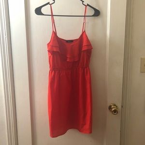 Red casual dress